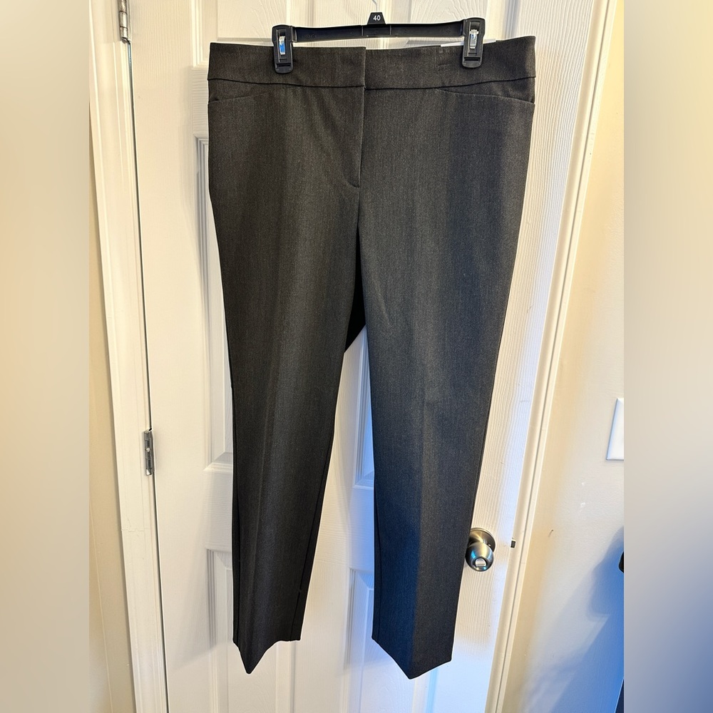 Ann Taylor charcoal colored trouser pants